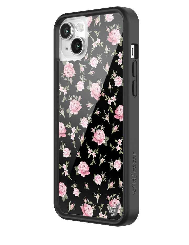 Black and Pink Floral iPhone Case - Image 18