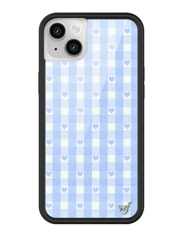 Gingham Hearts | Blue iPhone Case - Image 23