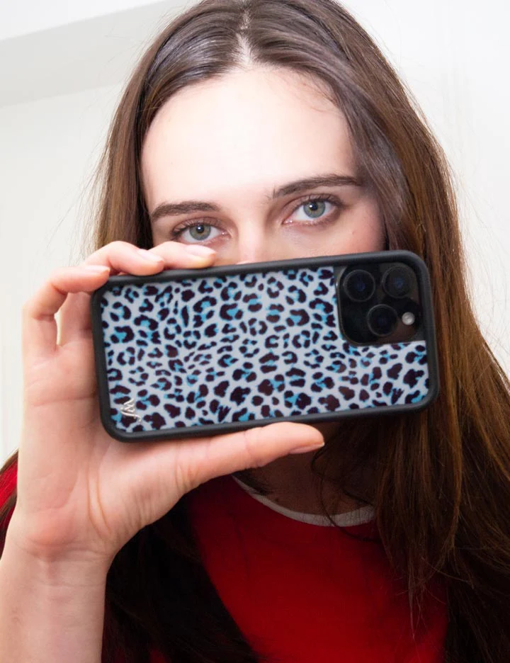 Meow | Blue iPhone Case - Image 45