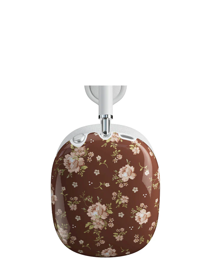 Brown Floral Airpod Max Case - Image 3