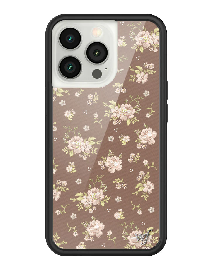 Brown Floral iPhone Case - Image 11