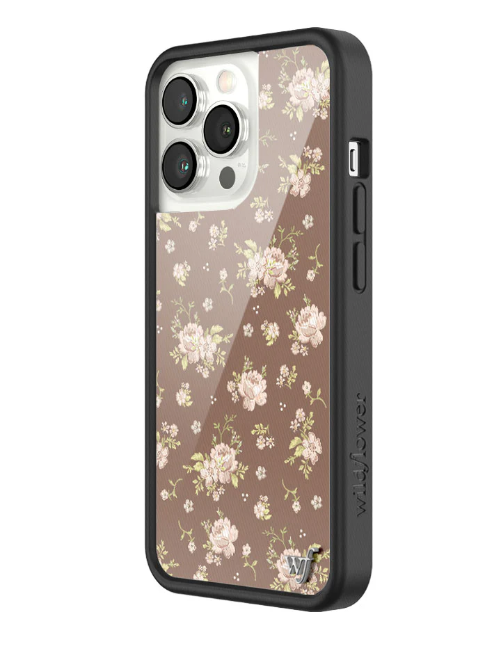 Brown Floral iPhone Case - Image 12