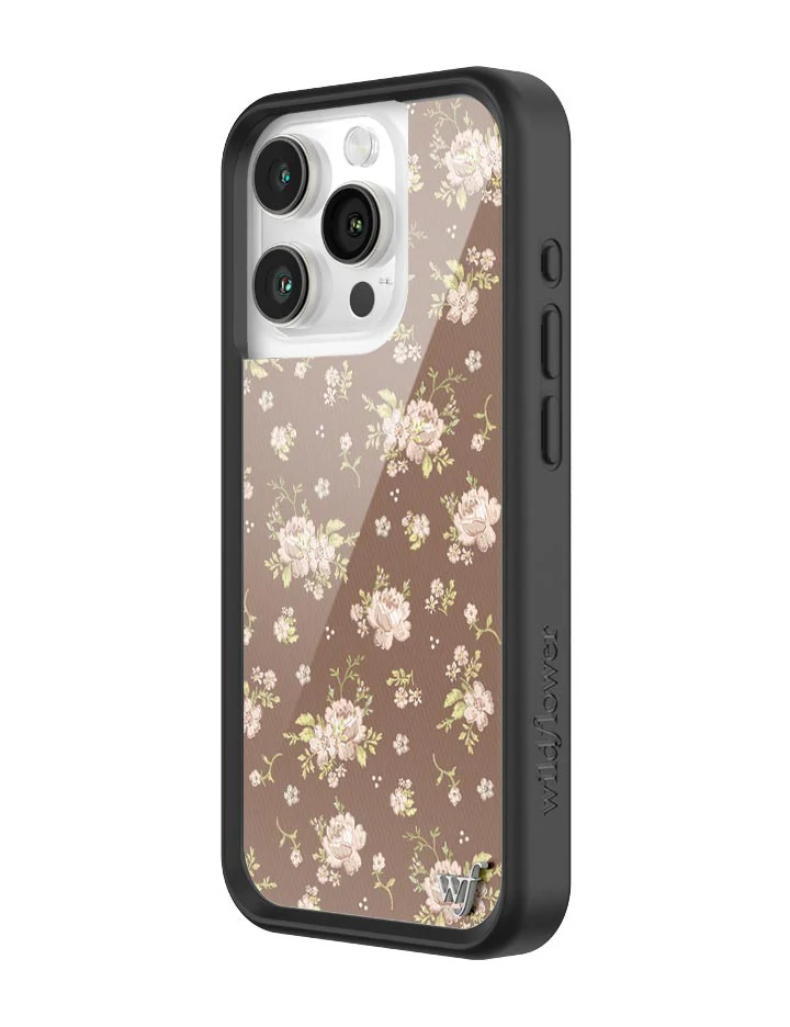 Brown Floral iPhone Case - Image 6