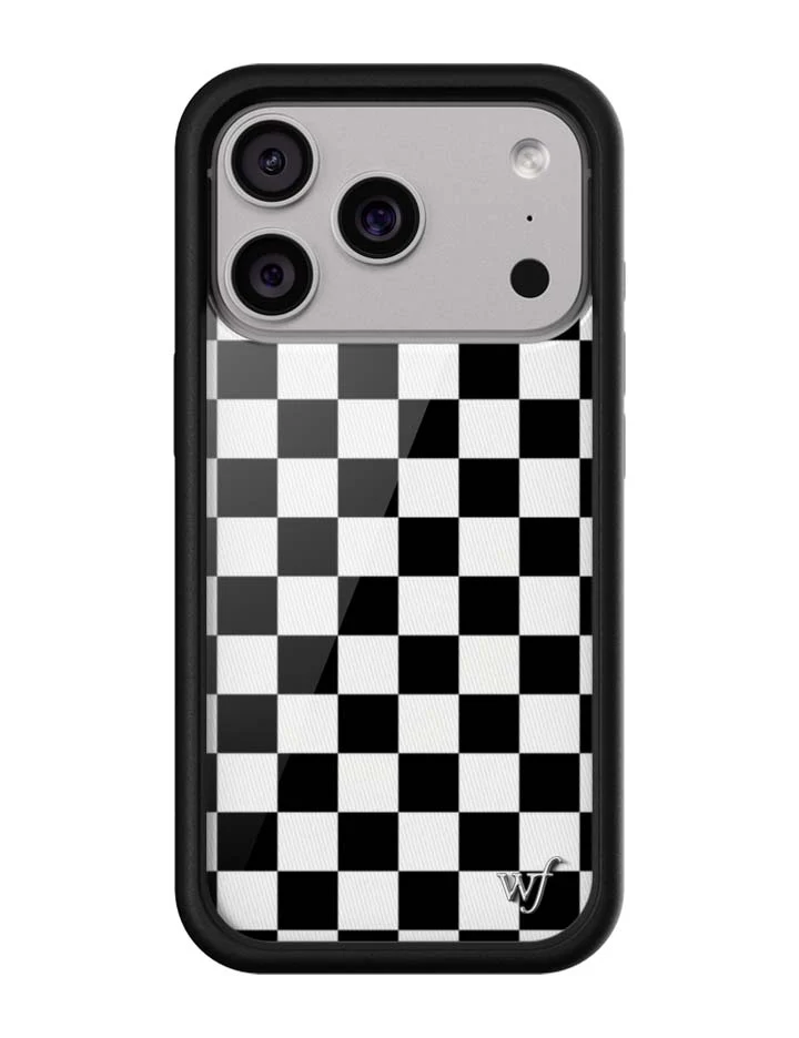 Checkers | Black iPhone Case - Image 4