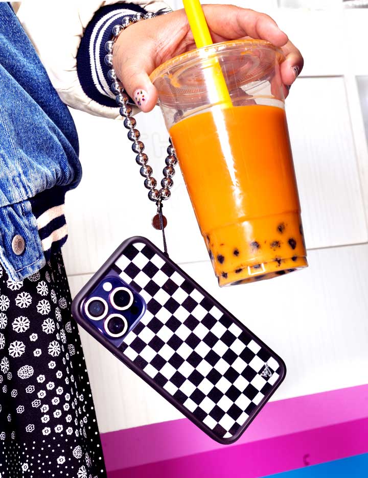 Checkers | Black iPhone Case - Image 41