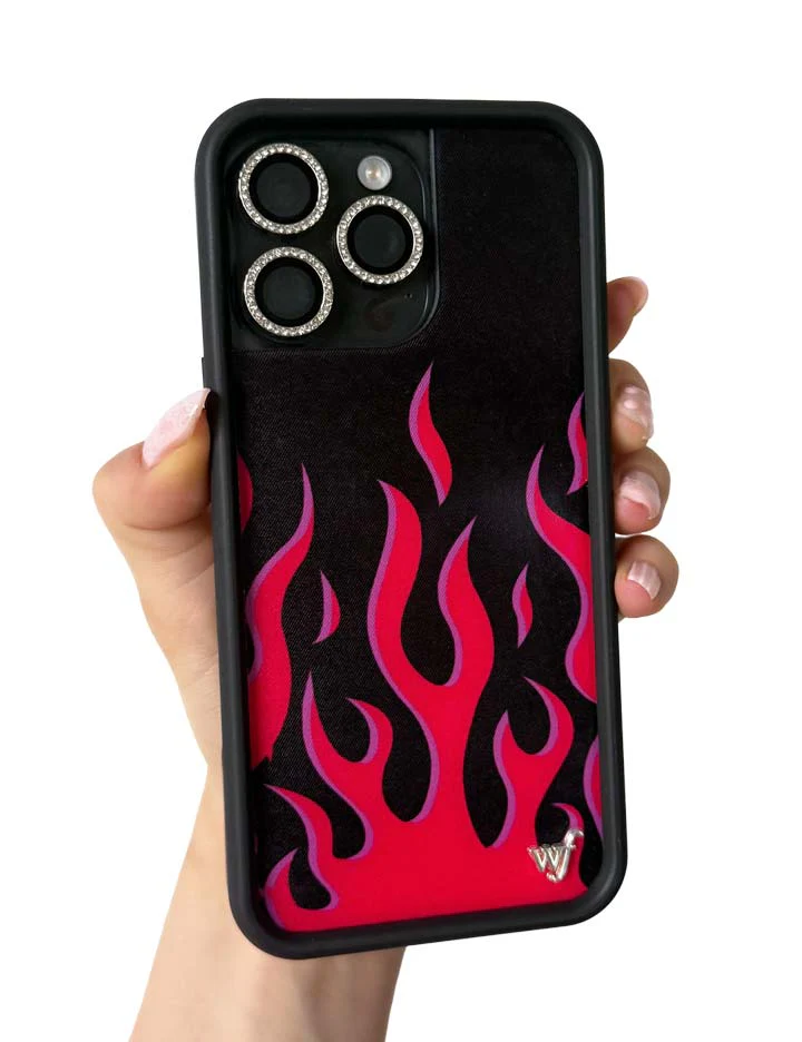Flames | Black & Red iPhone Case - Image 34