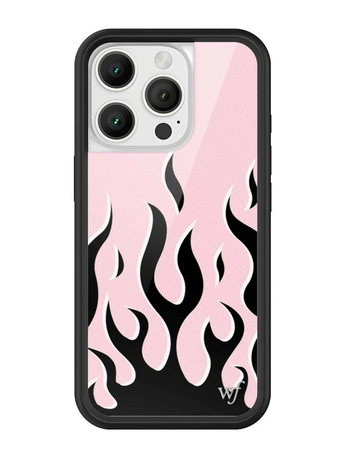 Flames | Pink & Black iPhone Case - Image 17