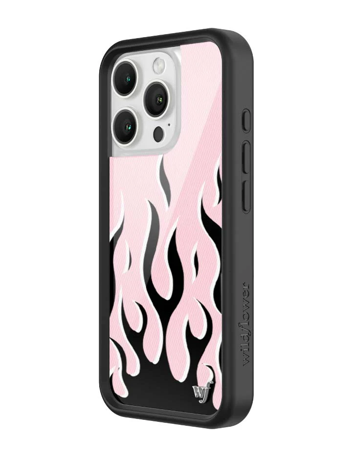 Flames | Pink & Black iPhone Case - Image 18