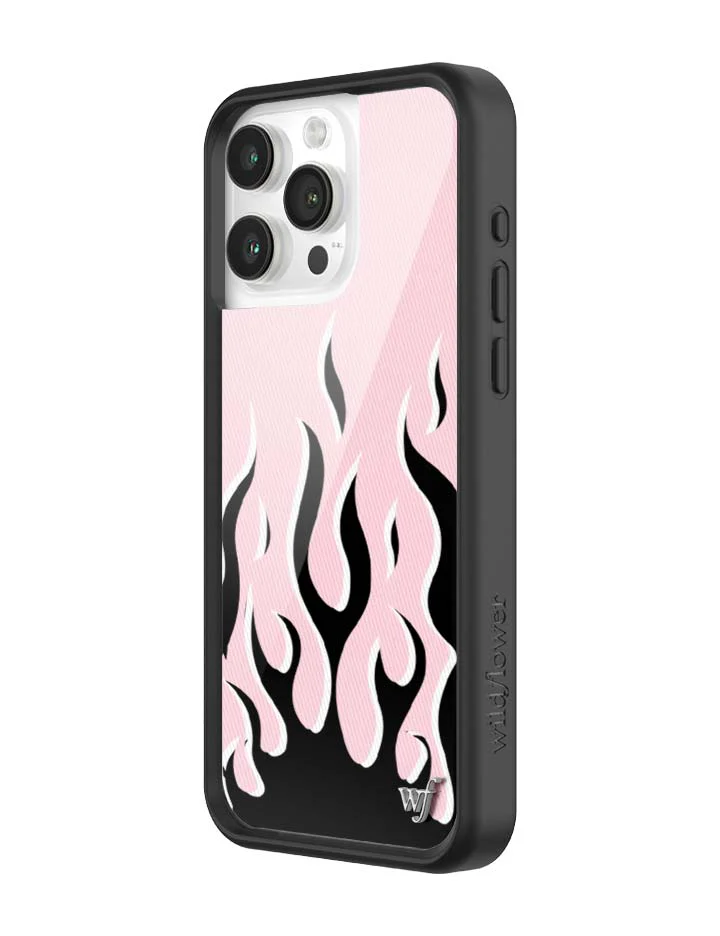Flames | Pink & Black iPhone Case - Image 22
