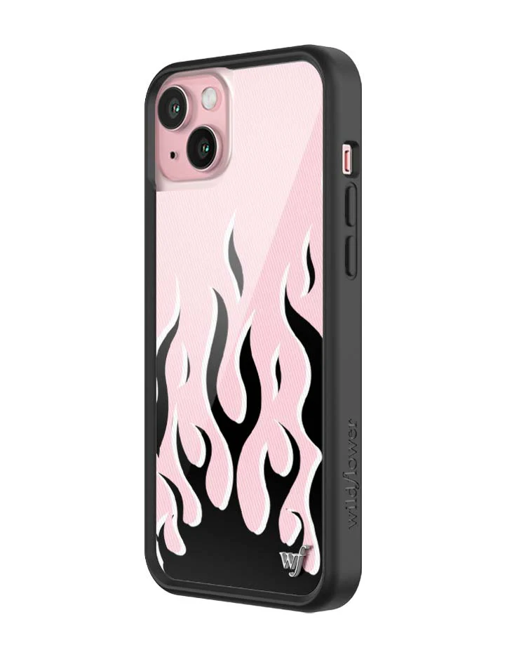 Flames | Pink & Black iPhone Case - Image 24