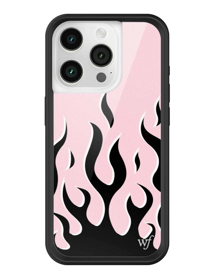 Flames | Pink & Black iPhone Case - Image 25