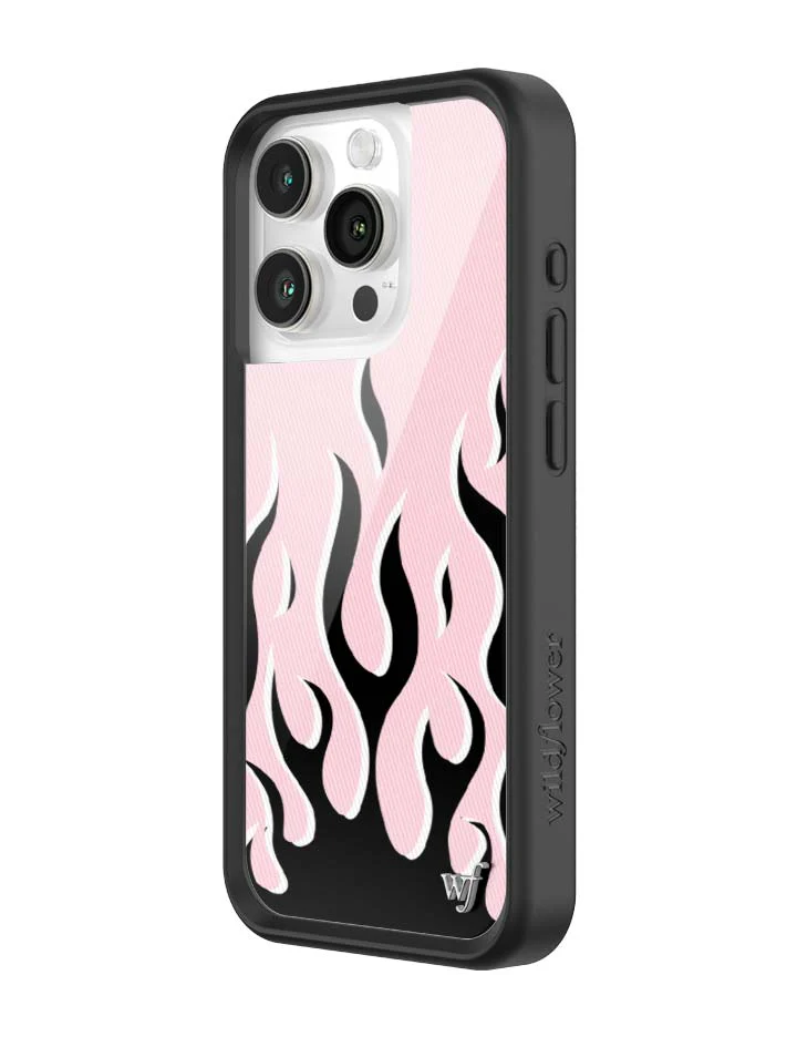 Flames | Pink & Black iPhone Case - Image 26