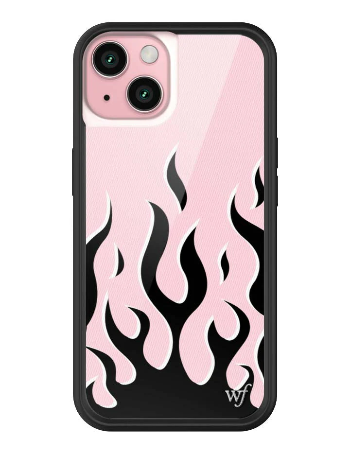 Flames | Pink & Black iPhone Case - Image 27