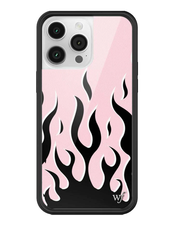 Flames | Pink & Black iPhone Case - Image 29
