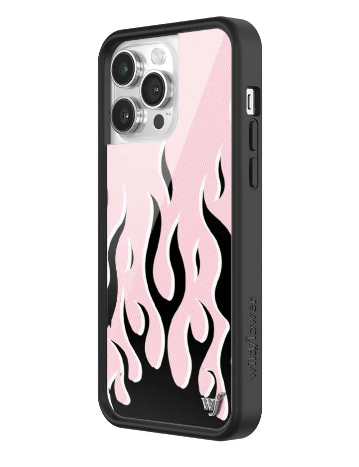Flames | Pink & Black iPhone Case - Image 30