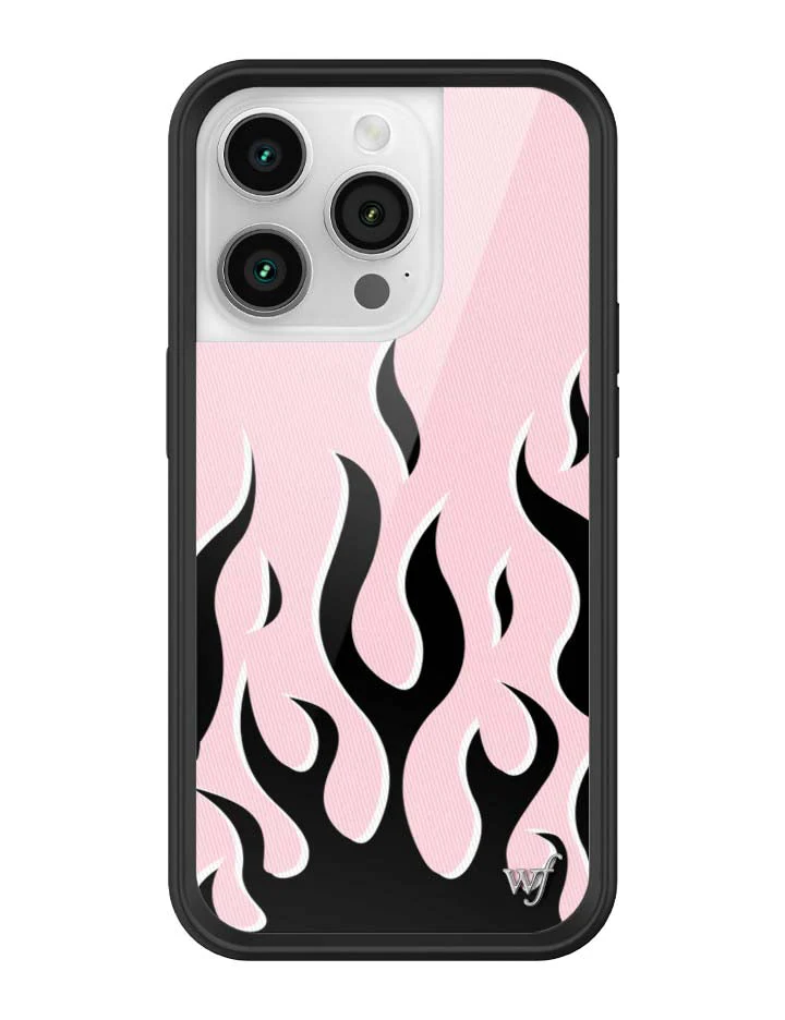 Flames | Pink & Black iPhone Case - Image 31