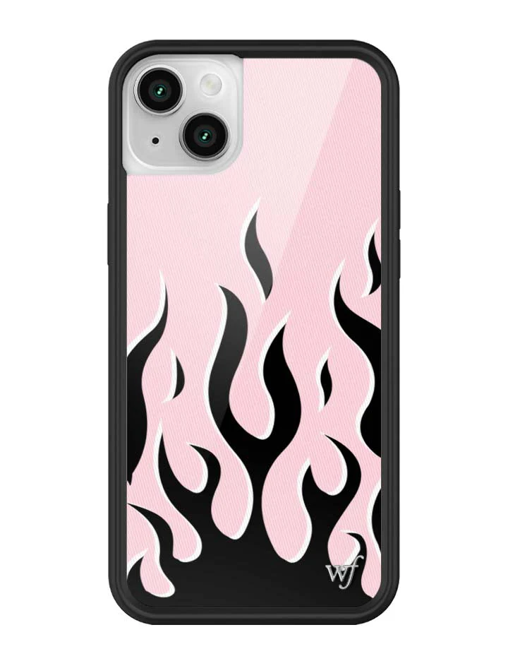 Flames | Pink & Black iPhone Case - Image 33