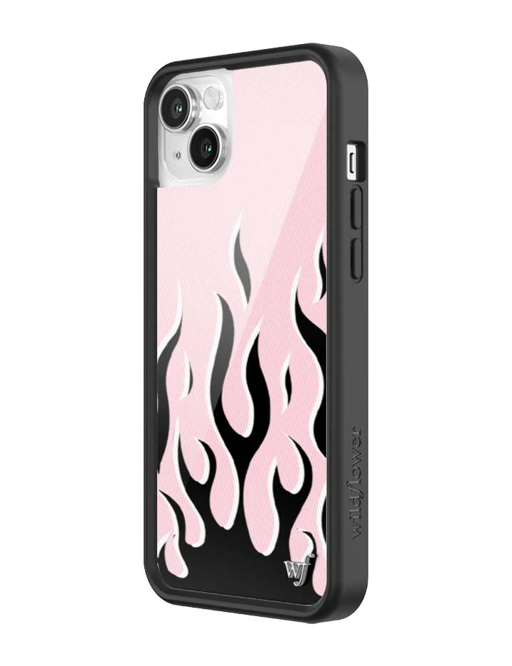 Flames | Pink & Black iPhone Case - Image 34