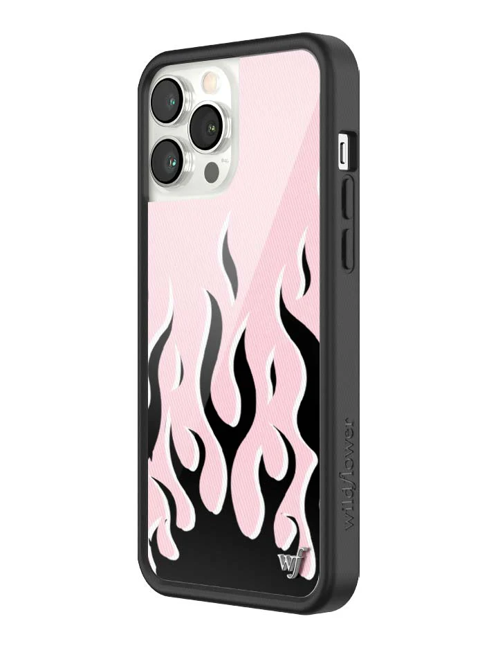 Flames | Pink & Black iPhone Case - Image 36