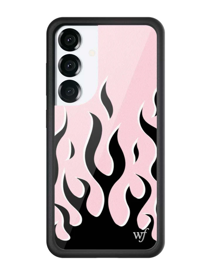 Flames | Pink & Black Samsung Galaxy Case - Image 7