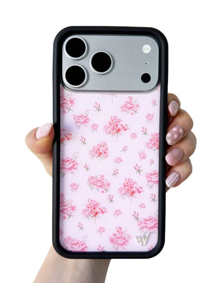 Forget Me Not Floral | Pink iPhone Case - Image 34