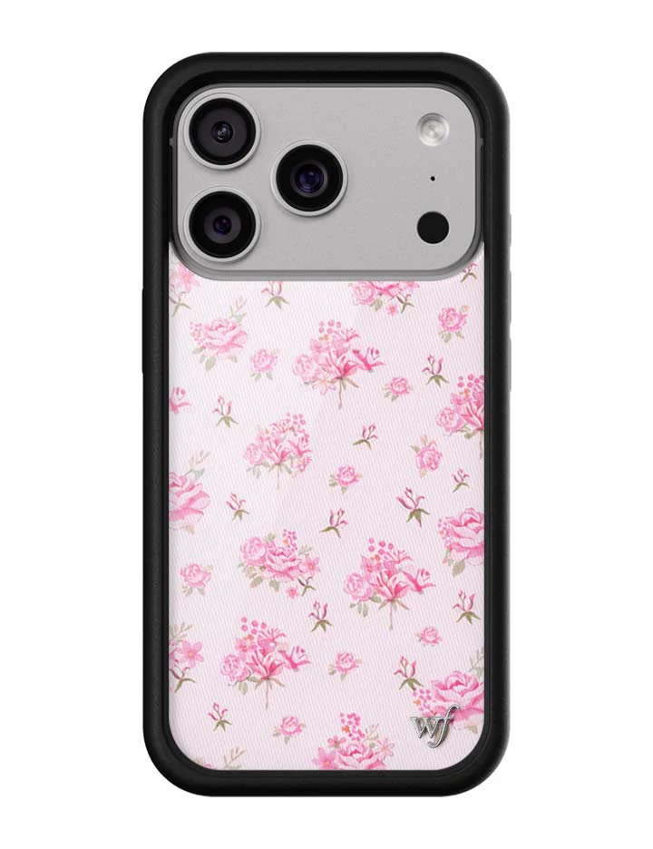 Forget Me Not Floral | Pink iPhone Case - Image 4