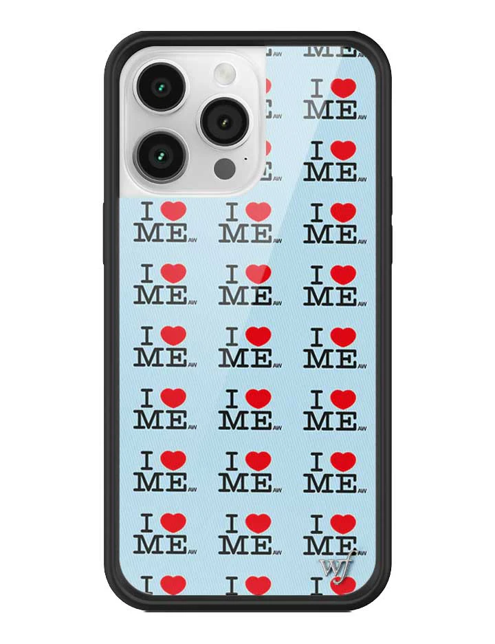 I Heart Me | Blue iPhone Case - Image 33