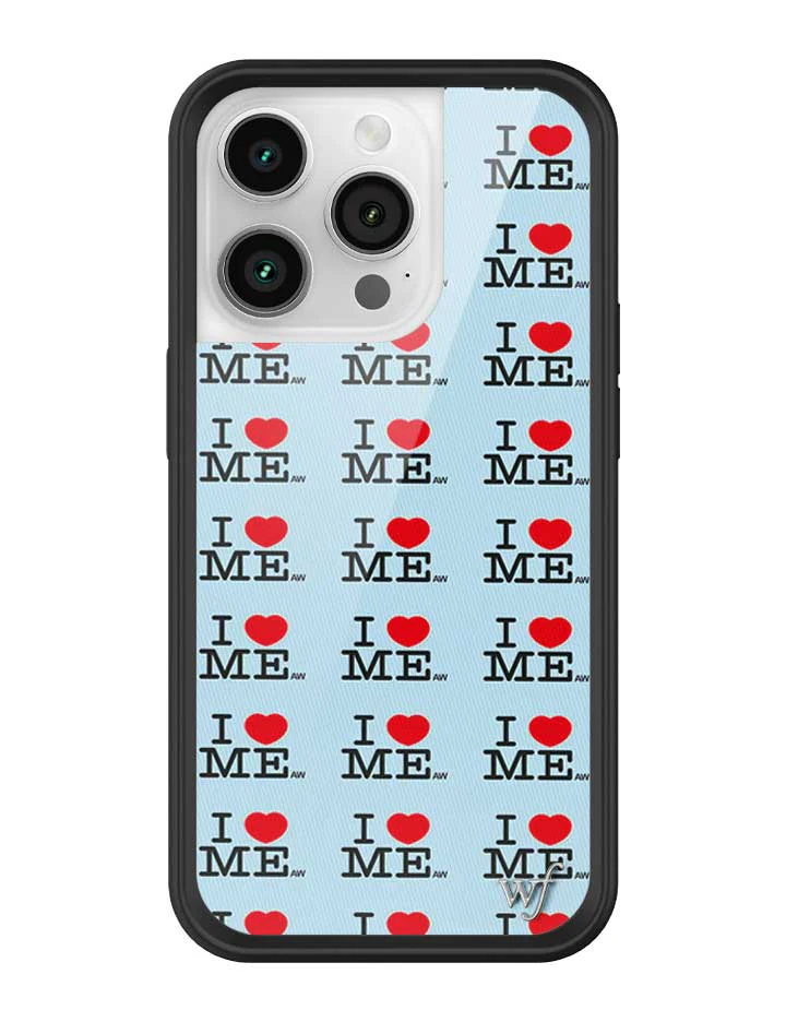 I Heart Me | Blue iPhone Case - Image 35