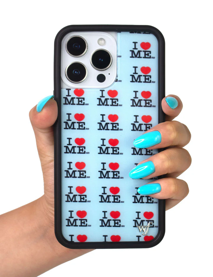 I Heart Me | Blue iPhone Case - Image 43