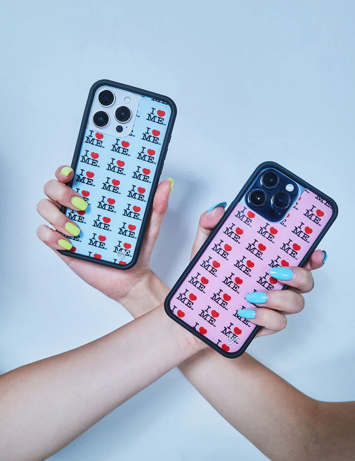 I Heart Me | Blue iPhone Case - Image 47