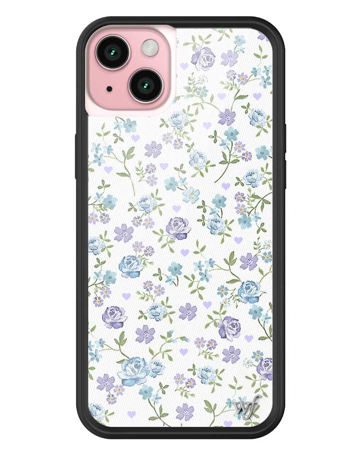 Lilac and Blue Floral iPhone Case - Image 11