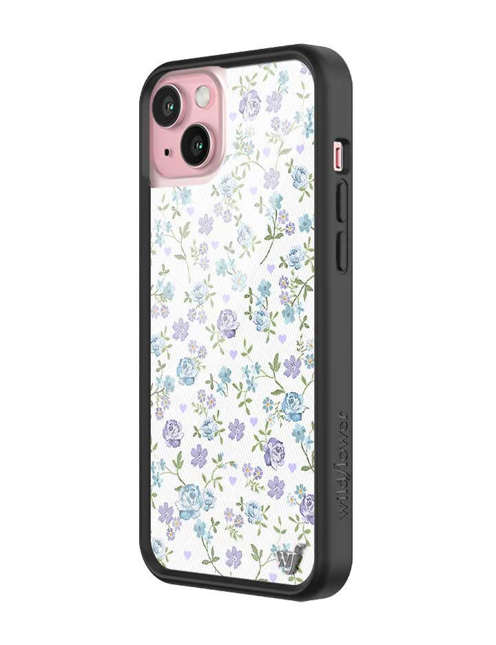 Lilac and Blue Floral iPhone Case - Image 12