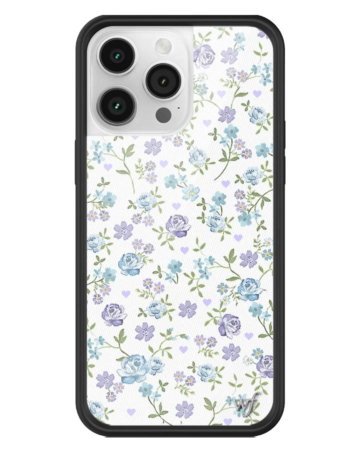 Lilac and Blue Floral iPhone Case - Image 17