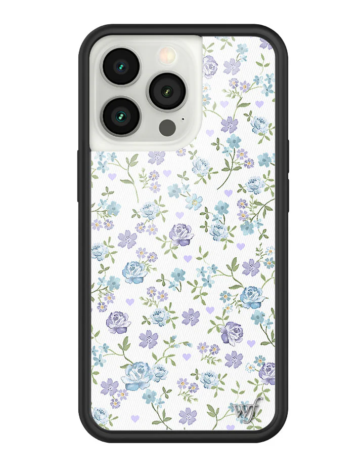 Lilac and Blue Floral iPhone Case - Image 27