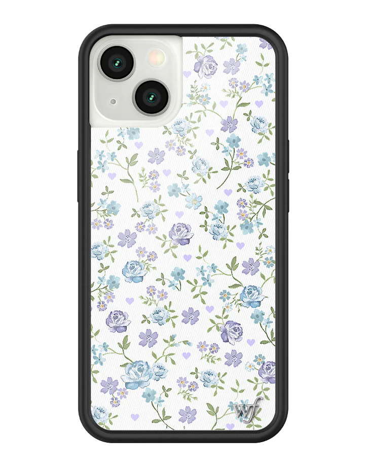 Lilac and Blue Floral iPhone Case - Image 29