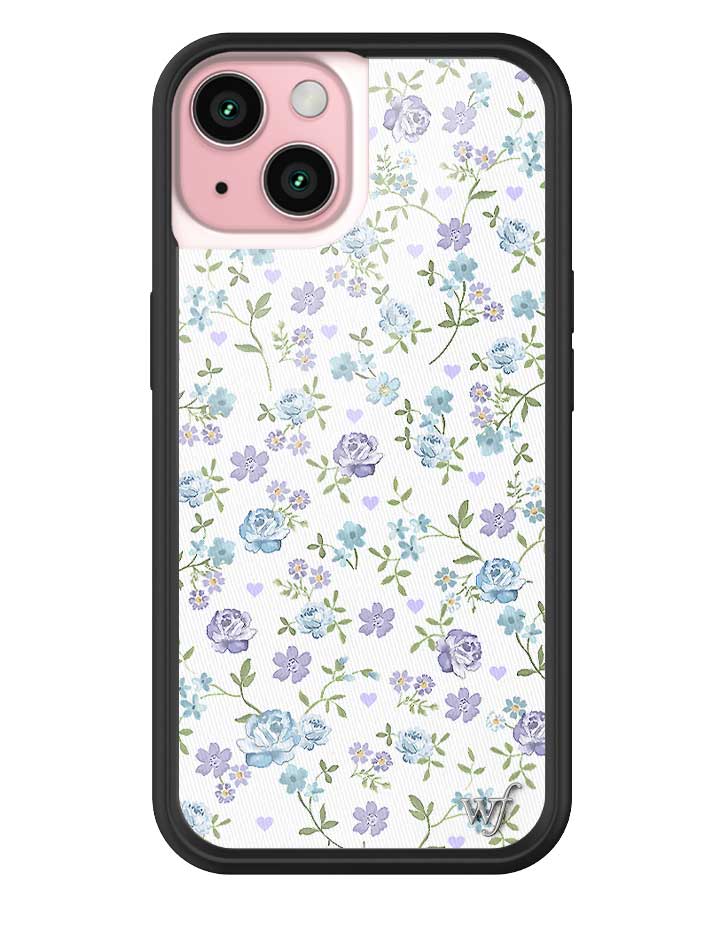 Lilac and Blue Floral iPhone Case - Image 7