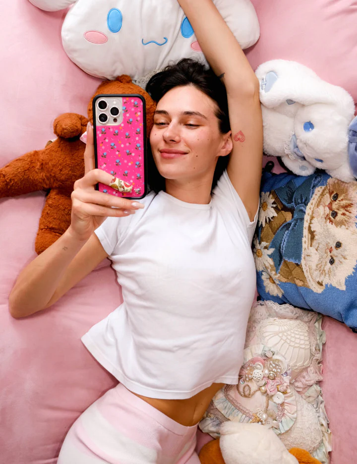 Pink Dainty Florals iPhone Case - Image 25