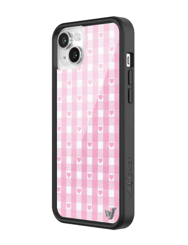 Gingham Hearts | Pink iPhone Case - Image 24