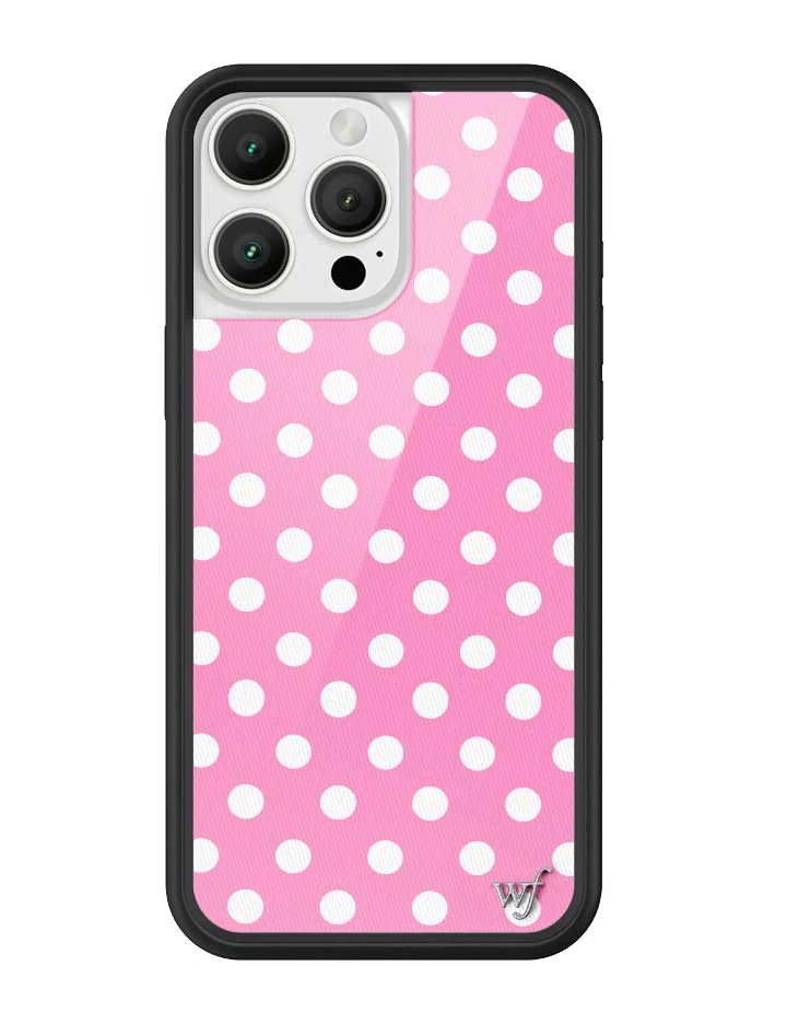 Polka Dot | Pink and White iPhone Case - Image 15