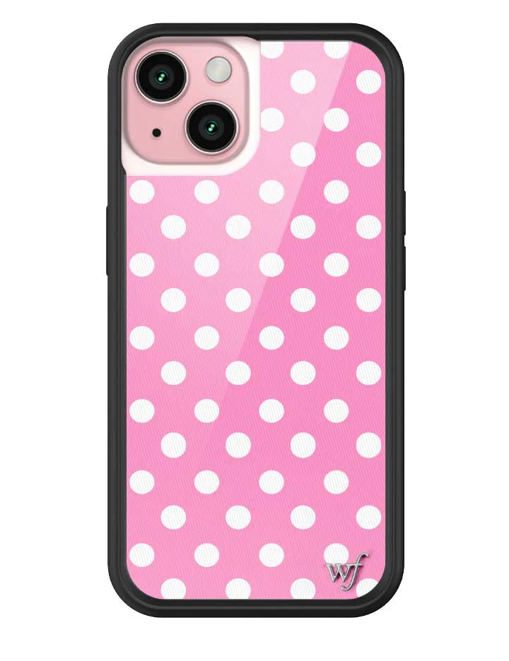 Polka Dot | Pink and White iPhone Case - Image 31