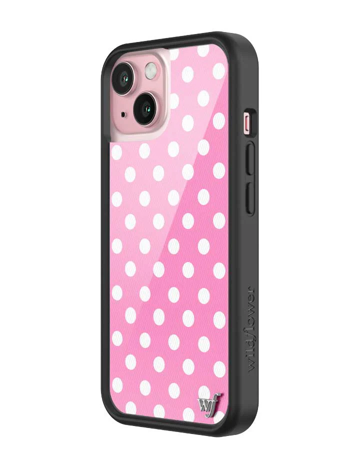 Polka Dot | Pink and White iPhone Case - Image 32
