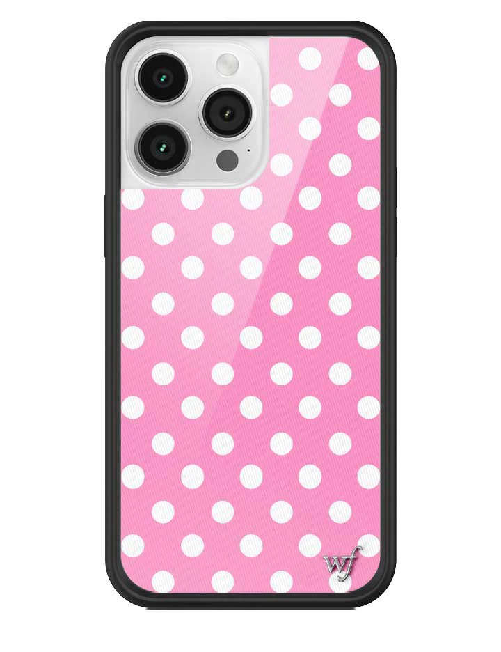 Polka Dot | Pink and White iPhone Case - Image 33