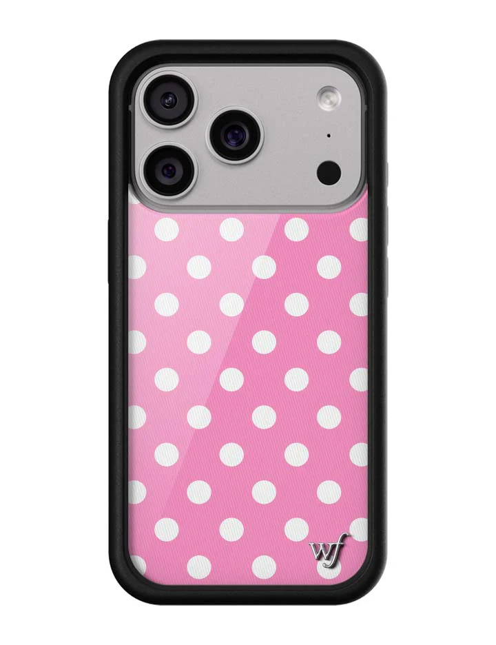 Polka Dot | Pink and White iPhone Case - Image 4