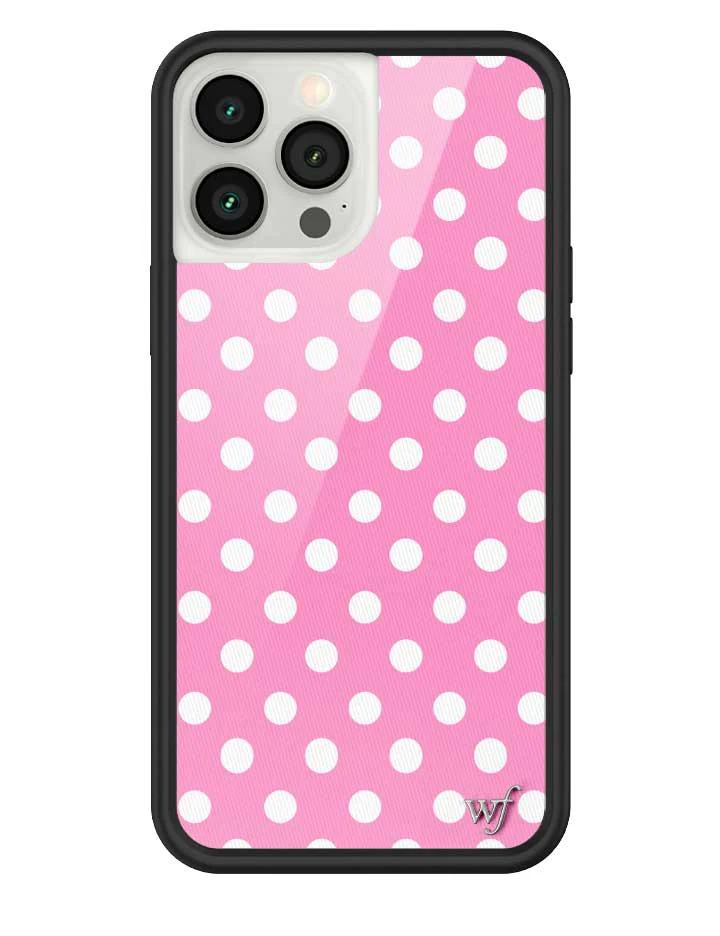Polka Dot | Pink and White iPhone Case - Image 41
