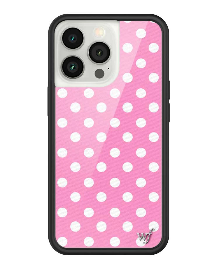 Polka Dot | Pink and White iPhone Case - Image 43