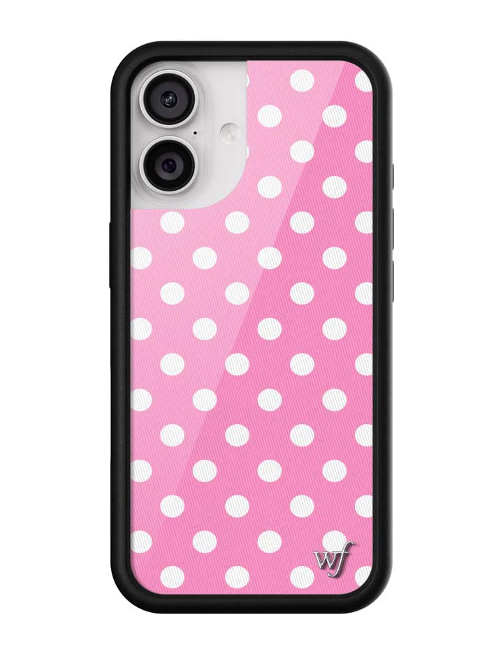 Polka Dot | Pink and White iPhone Case - Image 7