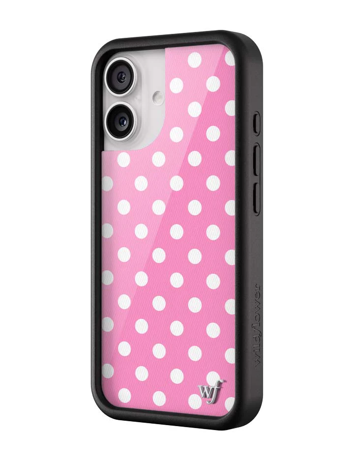 Polka Dot | Pink and White iPhone Case - Image 8