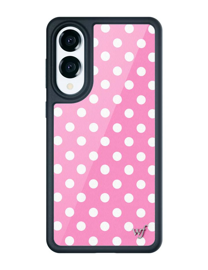 Polka Dot | Pink and White Samsung Galaxy Case - Image 3