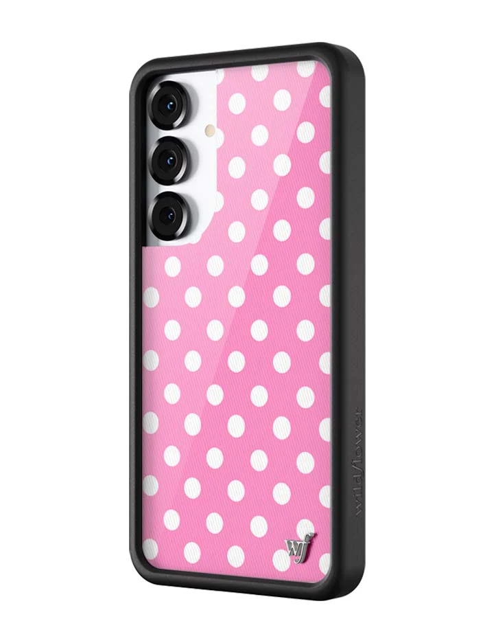 Polka Dot | Pink and White Samsung Galaxy Case - Image 6