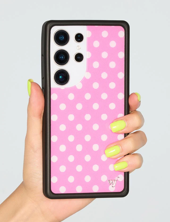 Polka Dot | Pink and White Samsung Galaxy Case - Image 9